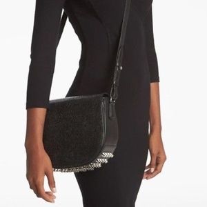 ALEXANDER WANG BLACK STUDDED IRIDESCENT STINGRAY